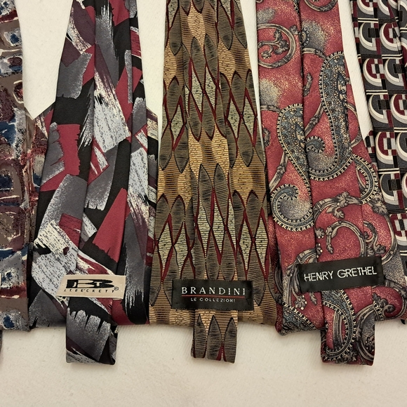 Vintage Elegant 100% Silk Men's Ties Set - Picture 13 of 14